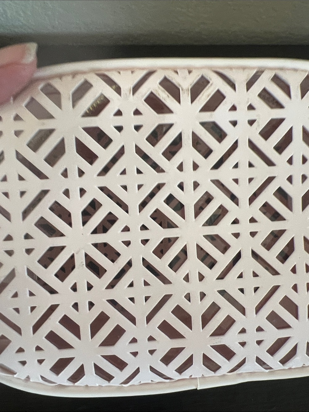 Tory Burch Light Pink Laser-Cut Cosmetic Case - Picture 6 of 6
